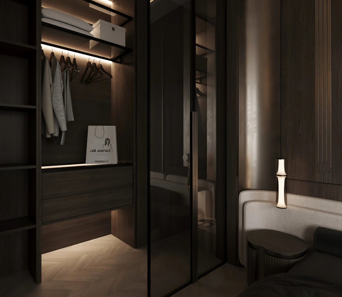 Projektowanie wnętrz — salon premium