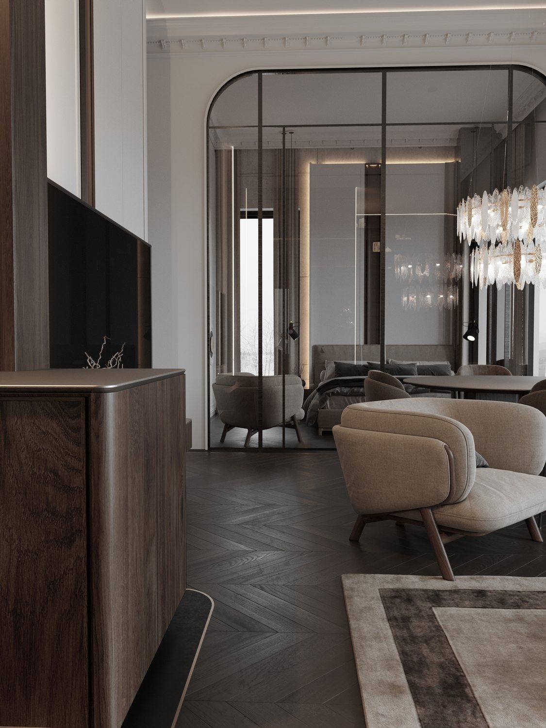 Apartament Grobla — strefa wypoczynku